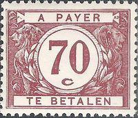 Belgium 1922 Digit in White Circle - Postage Due Stamps-Stamps-Belgium-StampPhenom