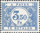 Belgium 1922 Digit in White Circle - Postage Due Stamps-Stamps-Belgium-StampPhenom