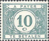 Belgium 1922 Digit in White Circle - Postage Due Stamps-Stamps-Belgium-StampPhenom