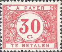 Belgium 1922 Digit in White Circle - Postage Due Stamps-Stamps-Belgium-StampPhenom