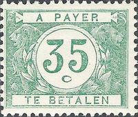 Belgium 1922 Digit in White Circle - Postage Due Stamps-Stamps-Belgium-StampPhenom