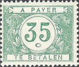 Belgium 1922 Digit in White Circle - Postage Due Stamps-Stamps-Belgium-StampPhenom