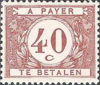 Belgium 1922 Digit in White Circle - Postage Due Stamps-Stamps-Belgium-StampPhenom