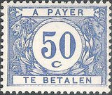 Belgium 1922 Digit in White Circle - Postage Due Stamps-Stamps-Belgium-StampPhenom