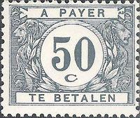 Belgium 1922 Digit in White Circle - Postage Due Stamps-Stamps-Belgium-StampPhenom