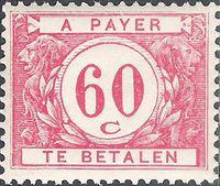 Belgium 1922 Digit in White Circle - Postage Due Stamps-Stamps-Belgium-StampPhenom