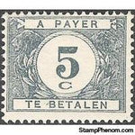 Belgium 1922 Digit in White Circle - Postage Due Stamps-Stamps-Belgium-StampPhenom