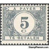 Belgium 1922 Digit in White Circle - Postage Due Stamps-Stamps-Belgium-StampPhenom