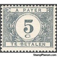 Belgium 1922 Digit in White Circle - Postage Due Stamps-Stamps-Belgium-StampPhenom