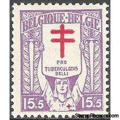 Belgium 1925 Anti Tuberculosis - Lorraine Cross-Stamps-Belgium-StampPhenom