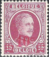 Belgium 1927 Definitives - King Albert I Type "Houyoux" Surcharged-Stamps-Belgium-StampPhenom