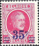 Belgium 1927 Definitives - King Albert I Type "Houyoux" Surcharged-Stamps-Belgium-StampPhenom