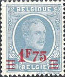 Belgium 1927 Definitives - King Albert I Type "Houyoux" Surcharged-Stamps-Belgium-StampPhenom