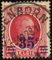 Belgium 1927 Definitives - King Albert I Type "Houyoux" Surcharged-Stamps-Belgium-StampPhenom