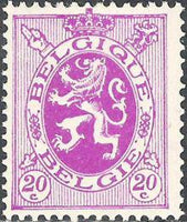 Belgium 1929-1932 Definitives - Heraldic Lion-Stamps-Belgium-StampPhenom