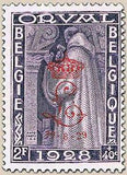 Belgium 1929 First Orval, with Overprint-Stamps-Belgium-StampPhenom