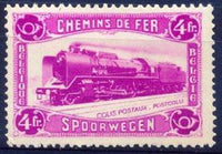 Belgium 1934 Parcel Post Steam Locomotive-Stamps-Belgium-StampPhenom