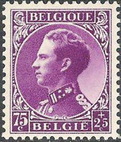 Belgium 1934 War Invalid Fund - King Leopold III-Stamps-Belgium-StampPhenom