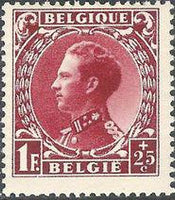 Belgium 1934 War Invalid Fund - King Leopold III-Stamps-Belgium-StampPhenom