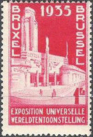 Belgium 1934 World Exhibition Propaganda, Brussels-Stamps-Belgium-StampPhenom