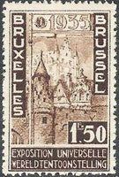 Belgium 1934 World Exhibition Propaganda, Brussels-Stamps-Belgium-StampPhenom