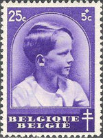 Belgium 1936 Anti Tuberculosis - Prince Baudouin-Stamps-Belgium-StampPhenom