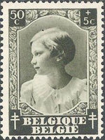 Belgium 1937 Anti Tuberculosis - Princess Joséphine-Charlotte-Stamps-Belgium-StampPhenom