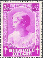 Belgium 1937 Anti Tuberculosis - Princess Joséphine-Charlotte-Stamps-Belgium-StampPhenom