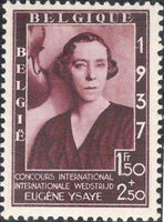 Belgium 1937 Musical Foundation Queen Elisabeth-Stamps-Belgium-StampPhenom