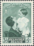 Belgium 1937 Queen Astrid and Prince Baudouin-Stamps-Belgium-StampPhenom