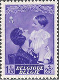 Belgium 1937 Queen Astrid and Prince Baudouin-Stamps-Belgium-StampPhenom