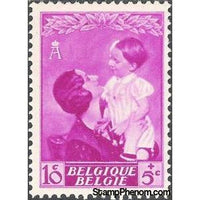 Belgium 1937 Queen Astrid and Prince Baudouin-Stamps-Belgium-StampPhenom