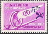 Belgium 1938-1939 Winged Wheel Surcharged - Railway Parcel Stamps-Stamps-Belgium-StampPhenom