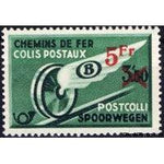 Belgium 1938-1939 Winged Wheel Surcharged - Railway Parcel Stamps-Stamps-Belgium-StampPhenom