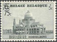 Belgium 1938 Basilica Koekelberg - Surcharges-Stamps-Belgium-StampPhenom