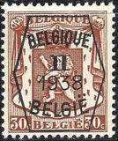 Belgium 1938 Definitives - Small State Arms - Precancellations-Stamps-Belgium-StampPhenom