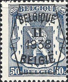 Belgium 1938 Definitives - Small State Arms - Precancellations-Stamps-Belgium-StampPhenom