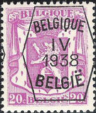 Belgium 1938 Definitives - Small State Arms - Precancellations-Stamps-Belgium-StampPhenom