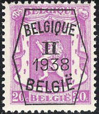Belgium 1938 Definitives - Small State Arms - Precancellations-Stamps-Belgium-StampPhenom