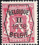 Belgium 1938 Definitives - Small State Arms - Precancellations-Stamps-Belgium-StampPhenom