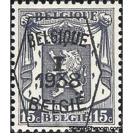 Belgium 1938 Definitives - Small State Arms - Precancellations-Stamps-Belgium-StampPhenom