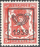 Belgium 1939 Definitives - Small State Arms - Precancellations-Stamps-Belgium-StampPhenom