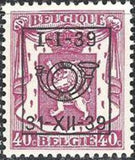 Belgium 1939 Definitives - Small State Arms - Precancellations-Stamps-Belgium-StampPhenom