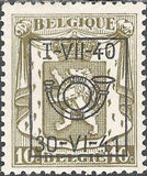 Belgium 1940 Definitives - Small State Arms - Precancellations-Stamps-Belgium-StampPhenom