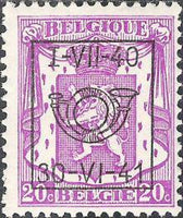 Belgium 1940 Definitives - Small State Arms - Precancellations-Stamps-Belgium-StampPhenom