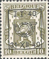 Belgium 1940 Definitives - Small State Arms - Precancellations-Stamps-Belgium-StampPhenom