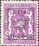 Belgium 1940 Definitives - Small State Arms - Precancellations-Stamps-Belgium-StampPhenom