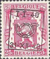 Belgium 1940 Definitives - Small State Arms - Precancellations-Stamps-Belgium-StampPhenom