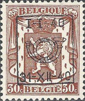 Belgium 1940 Definitives - Small State Arms - Precancellations-Stamps-Belgium-StampPhenom