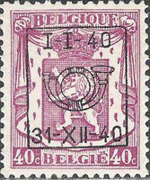 Belgium 1940 Definitives - Small State Arms - Precancellations-Stamps-Belgium-StampPhenom